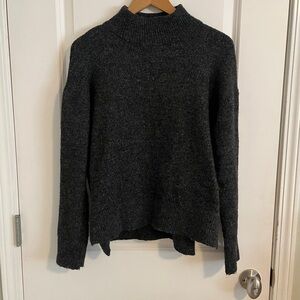Dress Forum Dark Charcoal Mock Neck Sweater